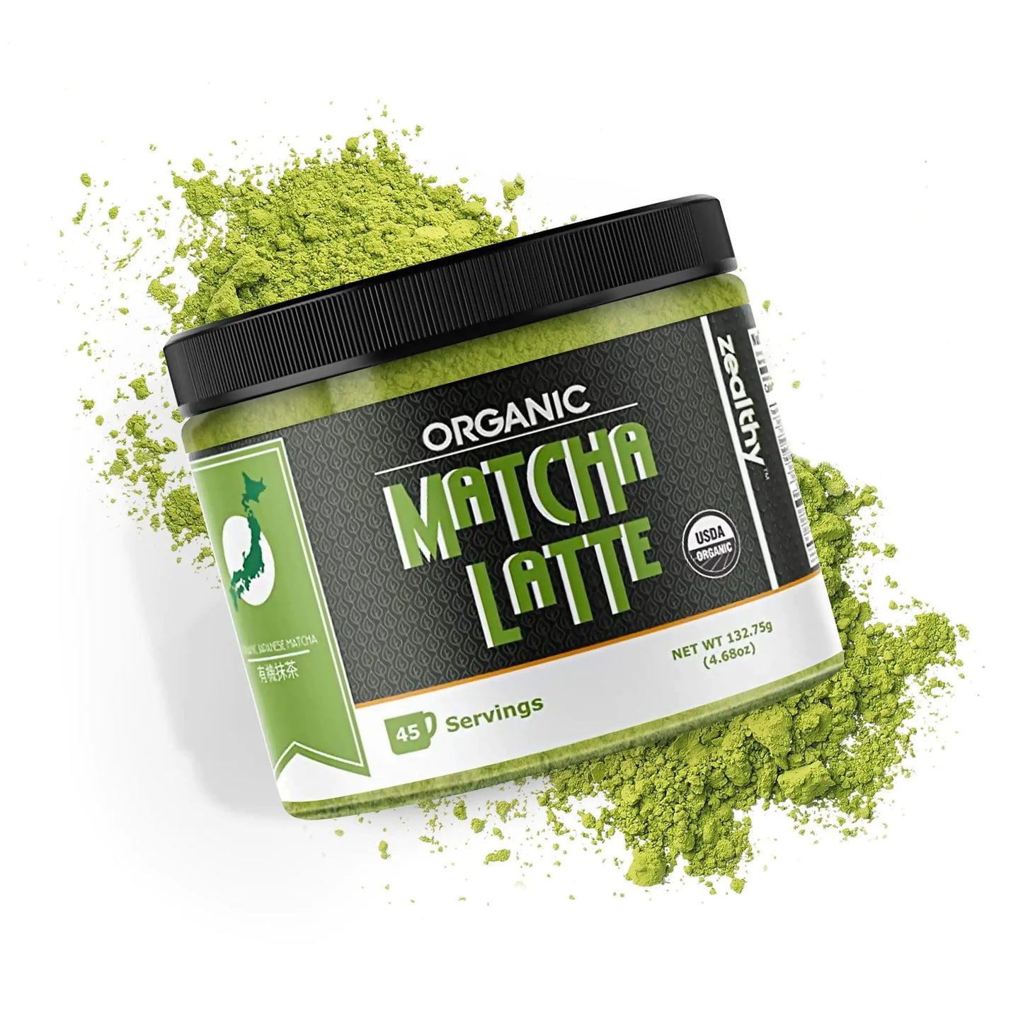 Matcha Bio – Thé Japonais Premium à la Vanille & Ashwagandha (133 g)